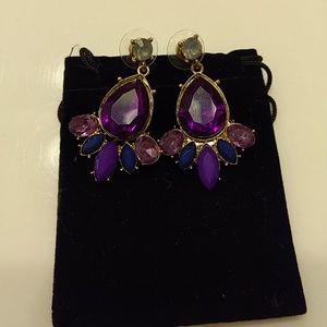 Pretty purple and deep blue earrings